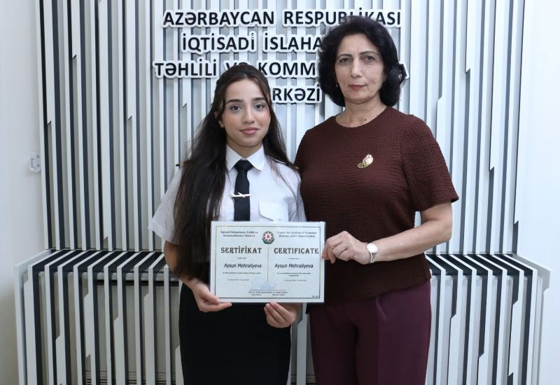 Certificates were presented to students who completed the internship program at CAERC