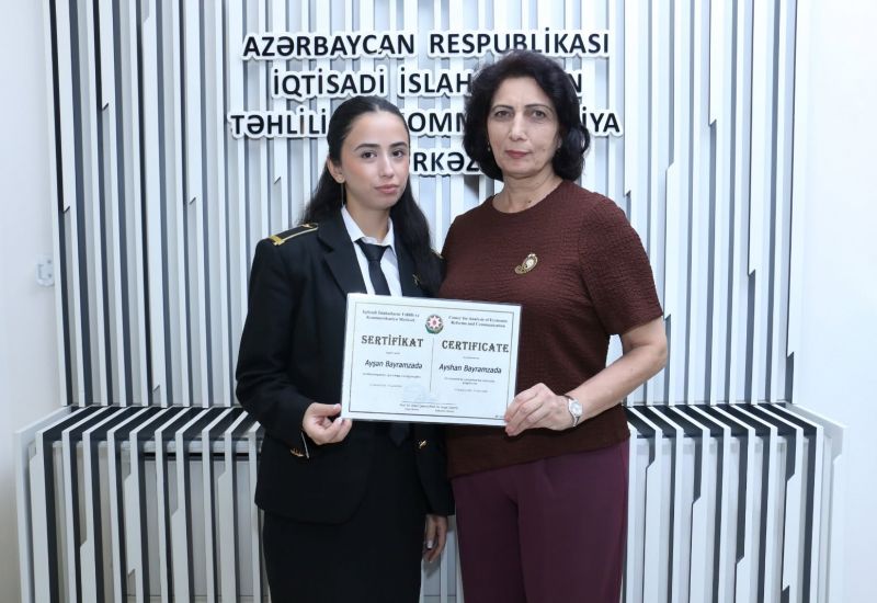 Certificates were presented to students who completed the internship program at CAERC