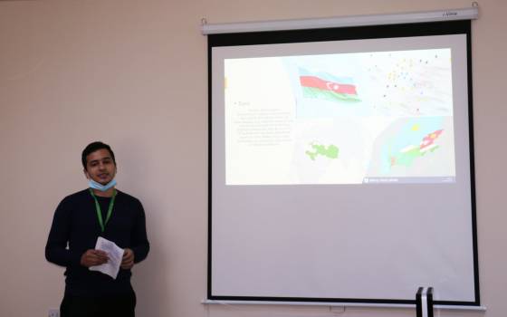 Orkhan Mammadov gave a presentation on "Economic relations between Azerbaijan and Central Asia"