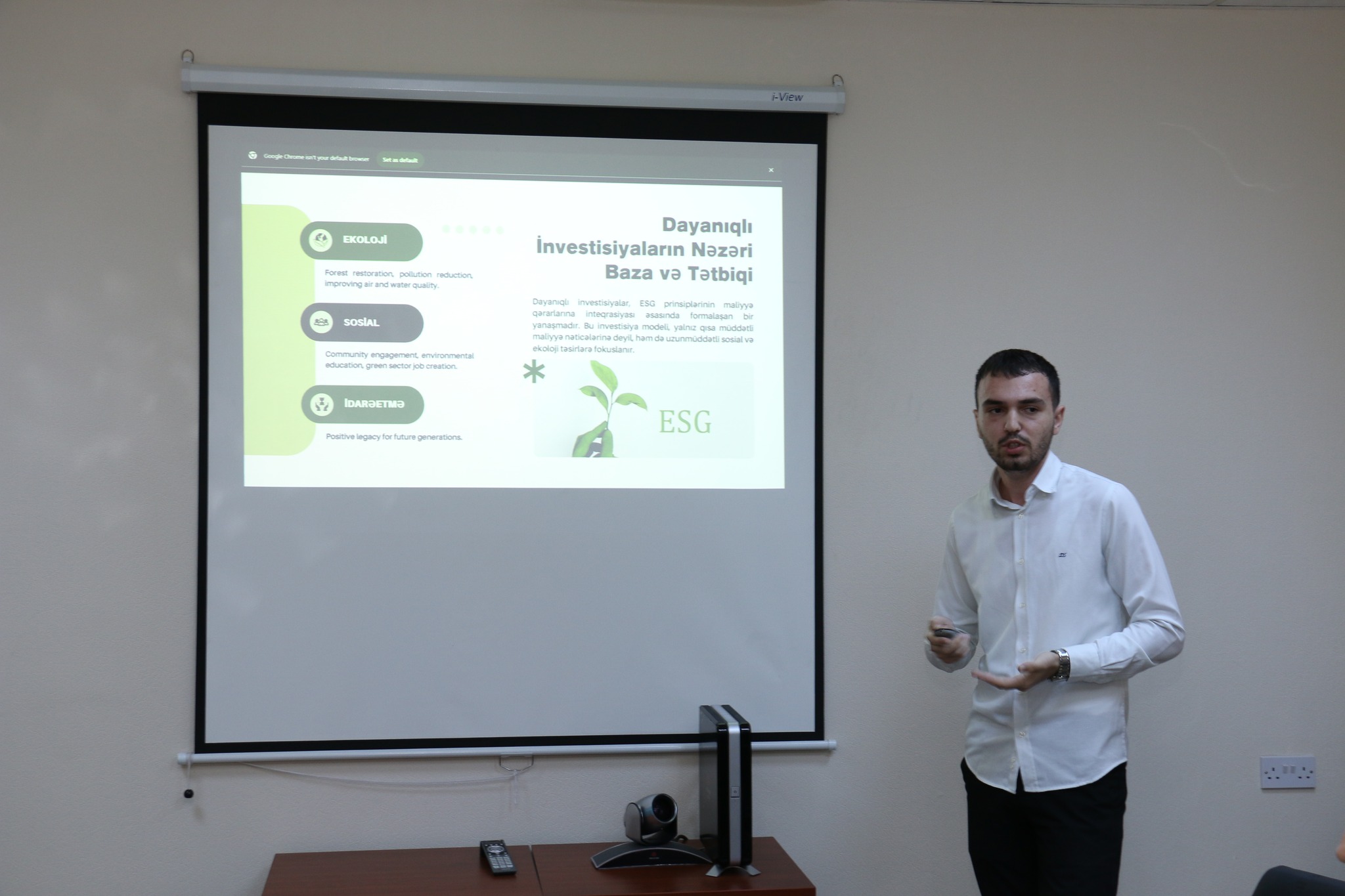 Azərbaycanda dayanıqlı investisya fondları: ESG prinsipləri ilə gələcəyə baxış